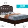 Full Bed With Transitional Design - Cappuccino - Image 8