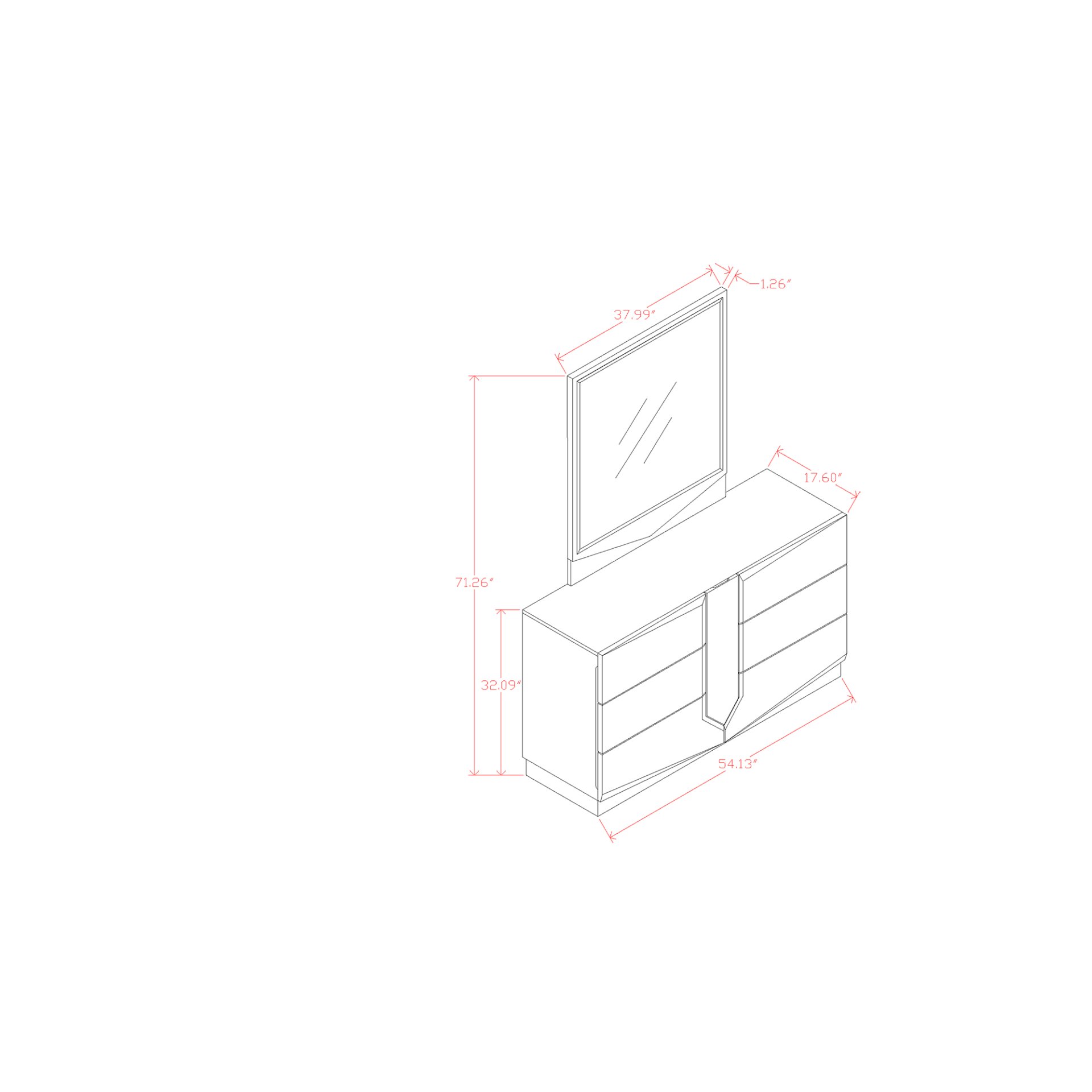 Vios - 5 Piece Queen Bedroom Set With Zebrano Accent - White / Black - Image 10