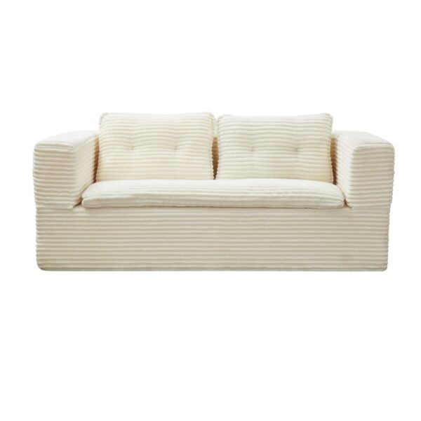 Multi Functional Sectional Sofa Bed With Independent Chaise Lounge And Functional Blanket - Beige