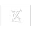 Gabon - Accent Table - White / Gold - Image 10