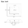 20" Bathroom Vanity With Sink, Soft Close Door, Adjustable Shelf - Black - Image 11