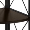 Bookshelf, Bookcase, Etagere, Corner, 4 Tier, Office, Contemporary & Modern - Espresso - Image 6