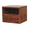 Solis - 1 Drawer Wall Mounted Nightstand - Brown - Image 3