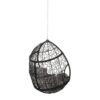 Teardrop Hanging Chair With 8Ft Chain - Gray / Black - Image 8
