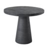 Round Dining Table With Pedestal Base - Black - Image 3