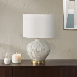 Transitional Lighting, Table Lamp, Resin - Cream