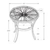 Round Accent Table, Transitional - Black - Image 6