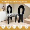 Key Design Dining Chairs (Set of 2) - White / Black - Image 5