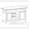 Amherst - TV Media Stand - Black - Image 2