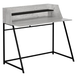 Computer Desk For Home Office, Laptop, Storage Shelves - Gray