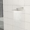 Square Rainfall Shower Head Stainless Steel, Full Body Coverage, Modern Wall / Ceiling Mount - Brushed Nickel - Image 5
