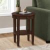 Accent Table, 2 Tier, Transitional - Espresso - Image 11