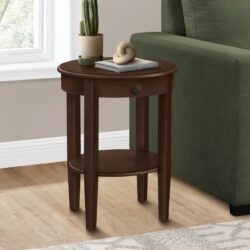 Accent Table, 2 Tier, Transitional - Espresso