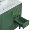 30" Bathroom Vanity Set With Soft Close Doors And Handles - Green - Image 21