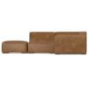 Rex - Left Sectional Sofa And Ottoman - Brown - Image 4