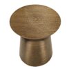 Drum Accent Side Table, Durable Construction - Copper - Image 2