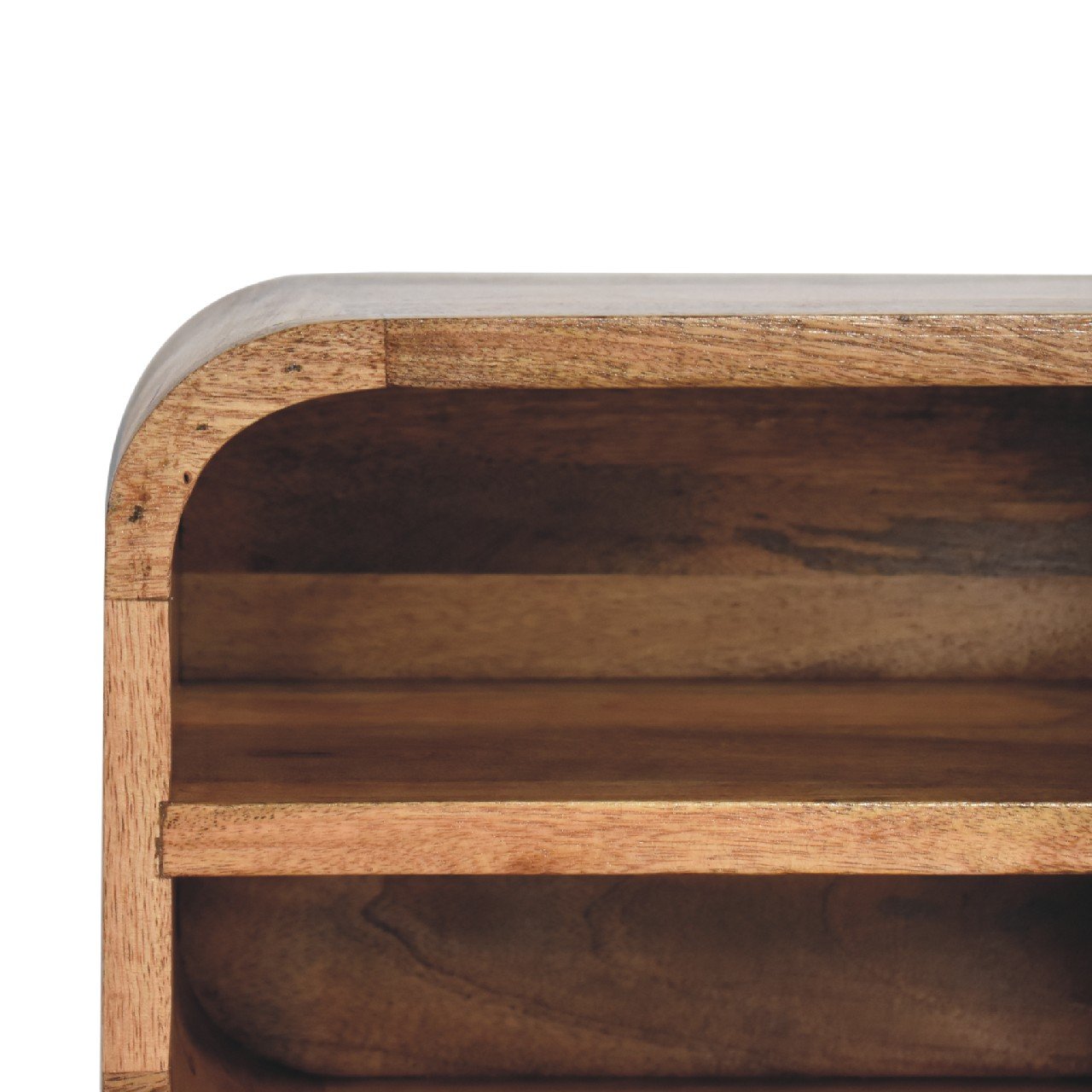 Floating Open Curve Nightstand - Oak - Image 7