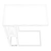 Accent Table, C - Shaped Contemporary - White - Image 5