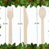 Wooden Compostable Utensils Set 300 Pieces 100 Forks 100 Spoons 100 Knives Sturdy Wood Disposable Cutlery Eco Friendly Biodegradable Utensils For Party Free From Plastic Cutlery Set For Eating - Natural Wood - Image 12