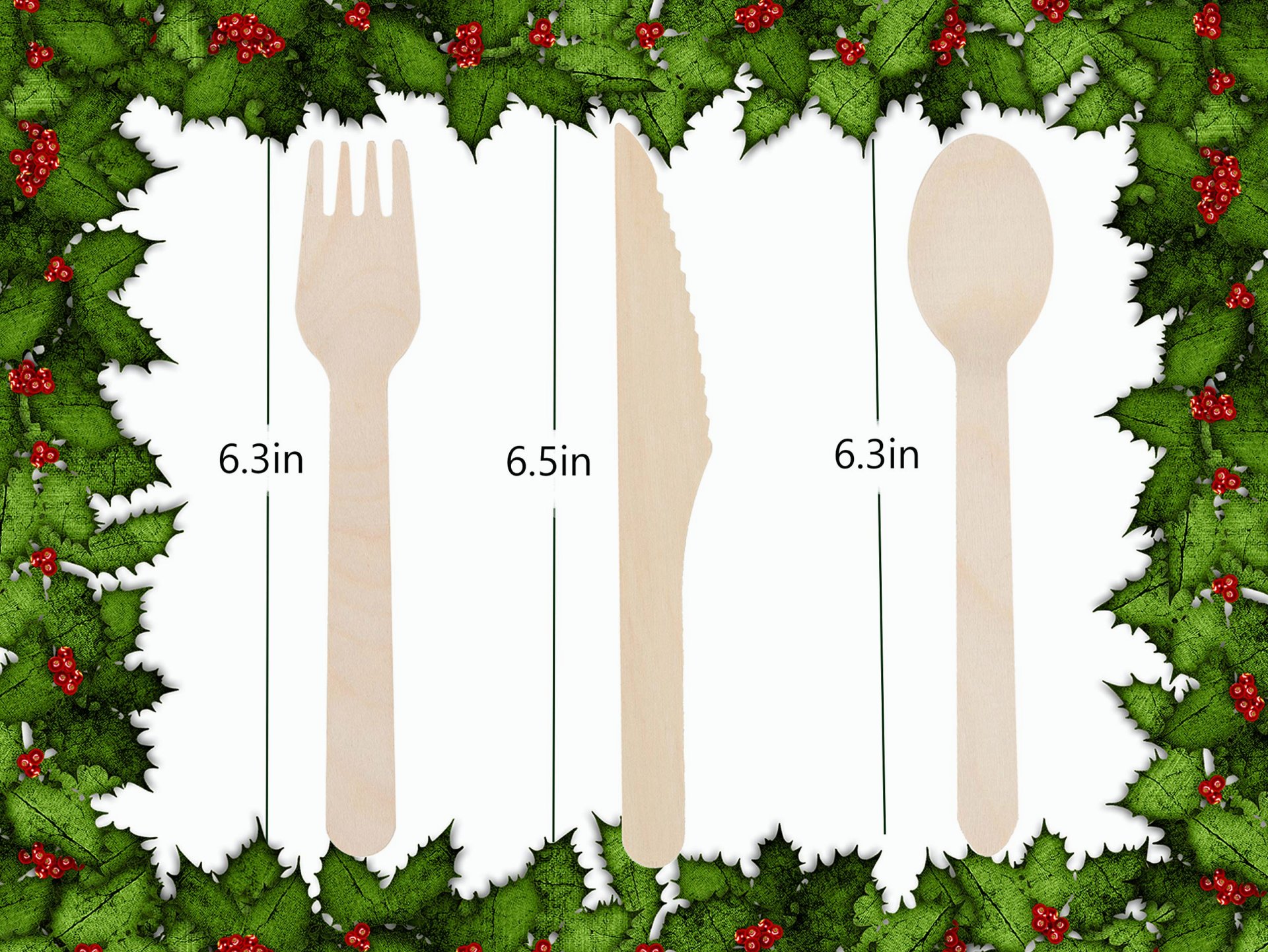 Wooden Compostable Utensils Set 300 Pieces 100 Forks 100 Spoons 100 Knives Sturdy Wood Disposable Cutlery Eco Friendly Biodegradable Utensils For Party Free From Plastic Cutlery Set For Eating - Natural Wood - Image 12
