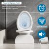 Gloss 2 Piece Toilet With 1.28 Gpf Tornado Flush, Rimless Bowl, Soft Closing Seat - Gloss White - Image 12
