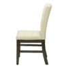 Dining Chair, Upholstered, Dining Room, Transitional (Set of 2) - Cream - Image 7