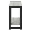 Accent Side Table, Narrow, Small, 2 Tier, Contemporary & Modern - Gray - Image 3