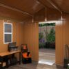 Heavy Duty Storage Shed With Windows, Lockable Door & Ventilation, Weatherproof Outdoor Garden Shed For Backyard - Brown - Image 7