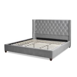 Manhattan - Shelter King Platform Bed Frame - Opal Gray