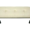 Bench, Rectangular, Hallway, Upholstered, Transitional - Cream - Image 5