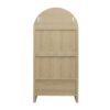 Tall Arched Kitchen Pantry, Arched Storage Display Cabinet With 2 Drawers & Adjustable Shelves, Rattan Door Versatile Storage Cabinet For Kitchen, Dining Room, Living Room - Natural - Image 10