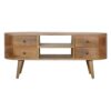 Rounded Entertainment Unit - Oak - Image 3