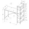 Computer Desk For Home Office, Laptop, Storage Shelves, Contemporary And Convenient Design - White - Image 5
