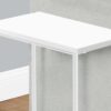 Accent Side Table, Narrow, Small, 2 Tier, Contemporary & Modern - White - Image 7