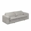 King Size Sleeper Sofa Bed, Pull Out Sofa Bed, 3 In 1 Convertible Sleeper Sofa, 3 Seat Couch With 2 Lumbar Pillows For Living Room - Light Gray - Image 14