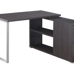 Computer Desk, Home Office, Corner, Left, Right Set - Up, Storage Drawers, L Shape, Laptop, Contemporary & Modern - Gray
