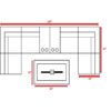 4 Piece Patio Seating Group With Cushions And Fire Pit - Gray Mix - Image 3