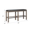 Benti - Bar Height Bench - Brown - Image 6