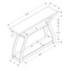 Accent Console Table For Entryway, Contemporary Versatile Placement - Espresso - Image 6