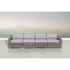 4 Piece Sectional Seating Set With Cushions - Gray Mix - Image 2