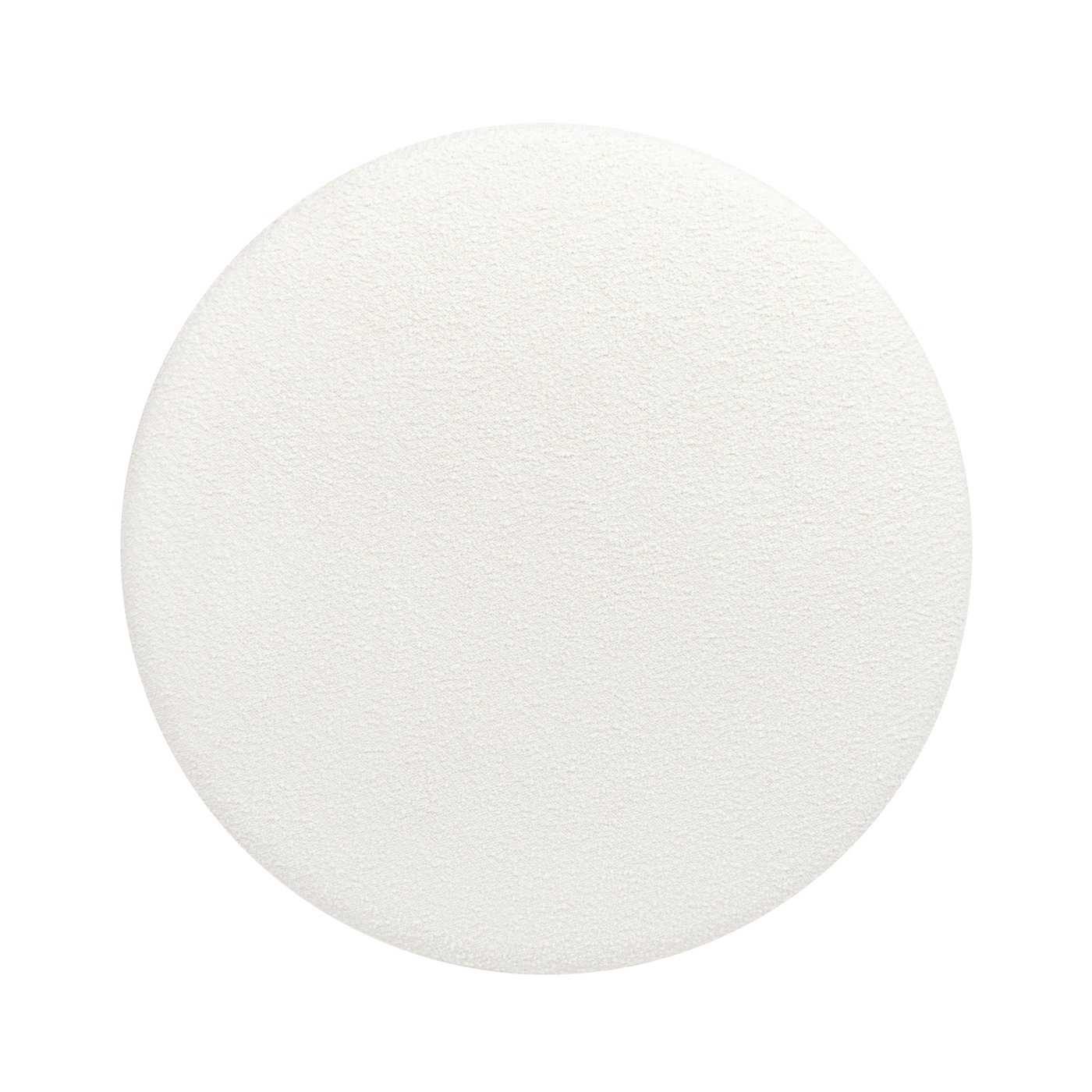 Bali - Round Upholstered Cocktail Ottoman - Natural / Ivory White - Image 6