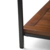 Skyler - Square Coffee Table - Dark Cognac Brown - Image 3