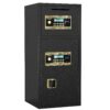 Large Double Door Coin Operated Safe, Digital Security Safe With Fireproof And Waterproof Bag, 7.0 Cubic Feet Safe Box With Hidden Code Function For Home, Office And Hotel - Black - Image 4