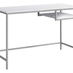 Computer Desk For Home Office, Laptop, Versatile Placement - White