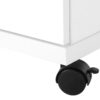 Office, File Cabinet, Printer Cart, Rolling File Cabinet, Mobile, Storage, Contemporary & Modern - White - Image 8