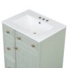 24" Bathroom Vanity Cabinet With Sink - Green - Image 19