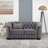 3 Piece Sofa Sets With Legs, Upholstered Couches - Gray - Image 12
