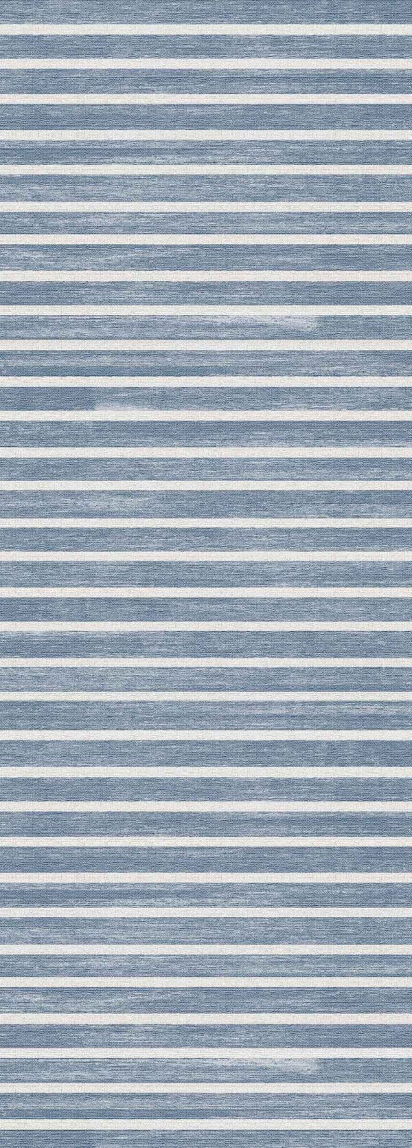 Macau - Non - Slip Runner Rug - Light Blue