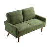 Loveseat Sofa, European Style With Sleek Design, Modern & Vintage Flair, Upholstered 2 Seater Couch, - Green - Image 3