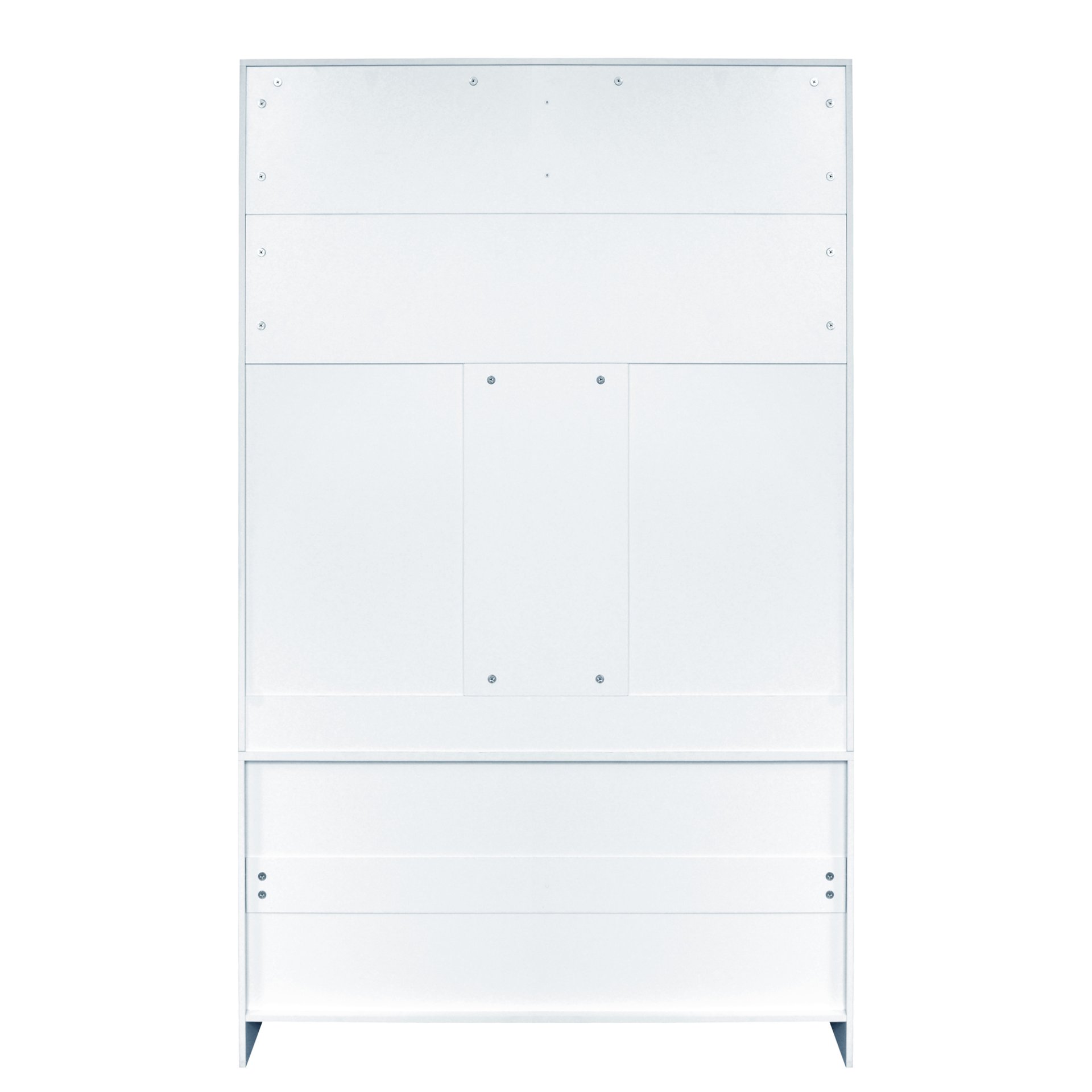 Entryway Bench With Coat Rack, 3 In 1 Design And Adjustable Shelves, Hall Tree With 7 Hooks For Entrance, Living Room - White - Image 19
